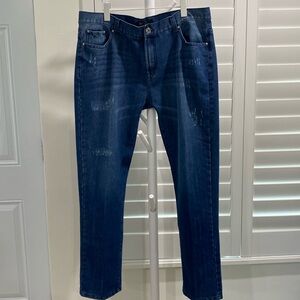 GEF France men’s jeans straight slim leg 38x32